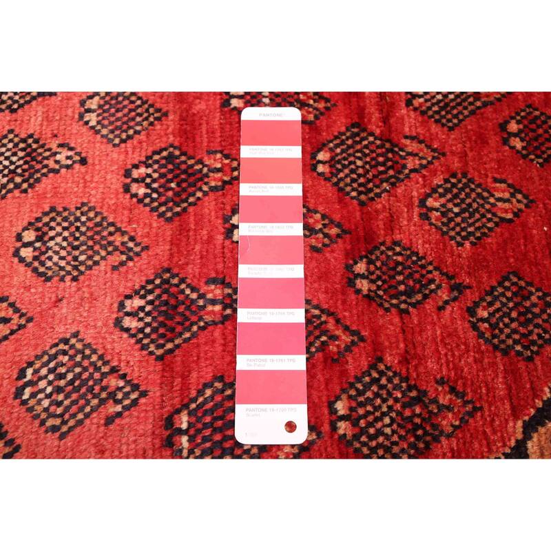ECARPETGALLERY Hand-knotted Andelz Red Wool Rug - 4'6 x 7'1