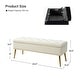 preview thumbnail 124 of 137, HULALA HOME Neptunus Modern 45.5" W Velvet Bedroom Storage Bench for End of Bed with Nailhead Trim