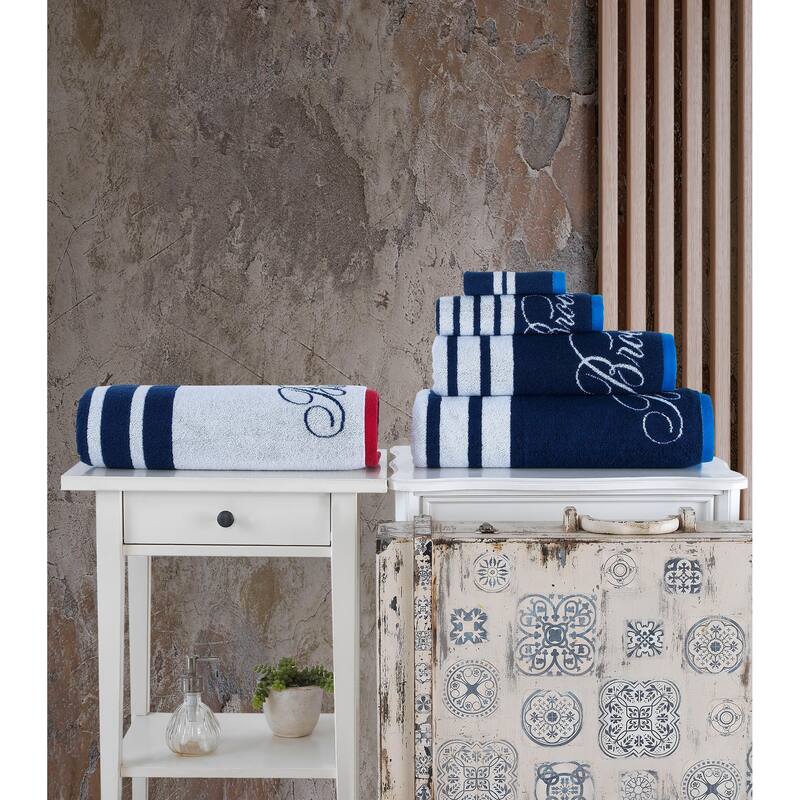 Brooks Brothers Nautical Blanket Stripe Bath Sheet