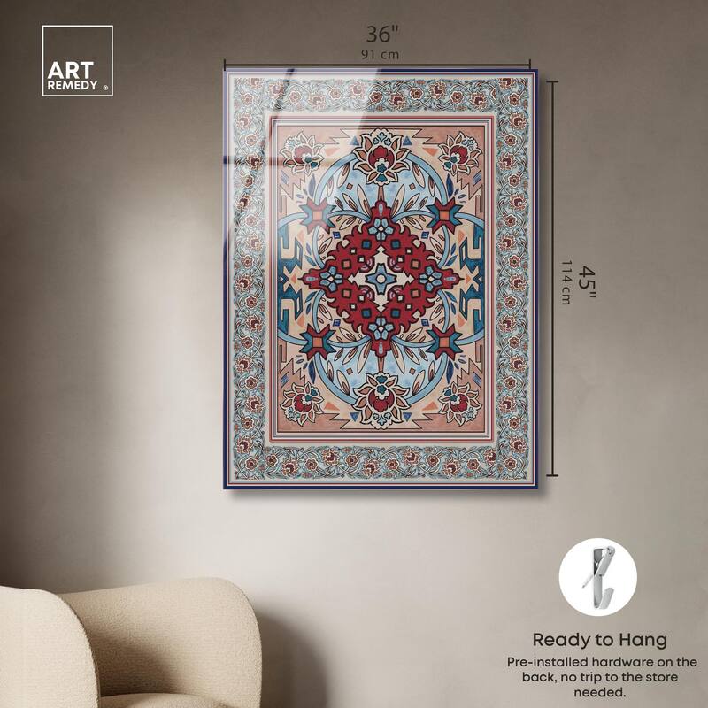 Ornamental bloom Acrylic by Art Remedy, Ready to Hang