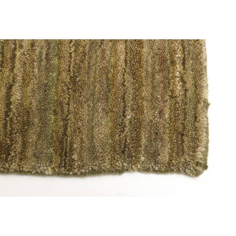 ECARPETGALLERY Hand Loomed Kashkuli Gabbeh Olive Wool Rug - 3'0 x 4'8