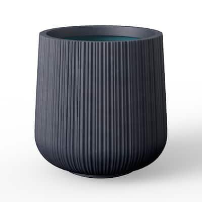 Concrete Round Planter Flower Pot with Drainage Holes