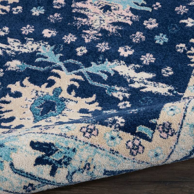 Nourison Tranquil Oriental Floral Medallion Area Rug