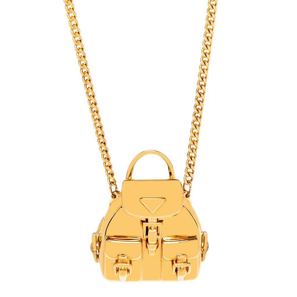 Prada Backpack Necklace - Gold-tone