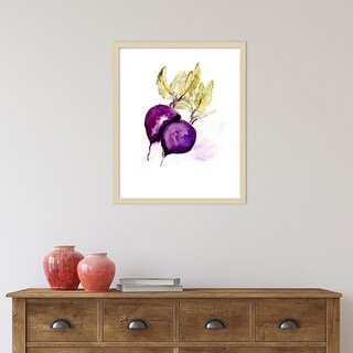 Veggie Sketch Beets by Marcy Chapman Wood Framed Wall Art Print