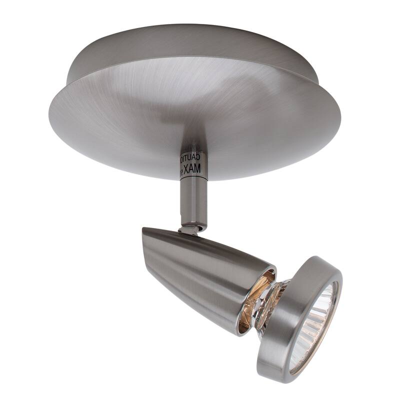 Access Lighting Mirage - 1-Light Spotlight Flush Mount - Brushed Steel Finish - Brushed Steel