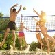 preview thumbnail 11 of 9, Blue Steel and PE Adjustable Volleyball Net Set,Portable and Weatherproof