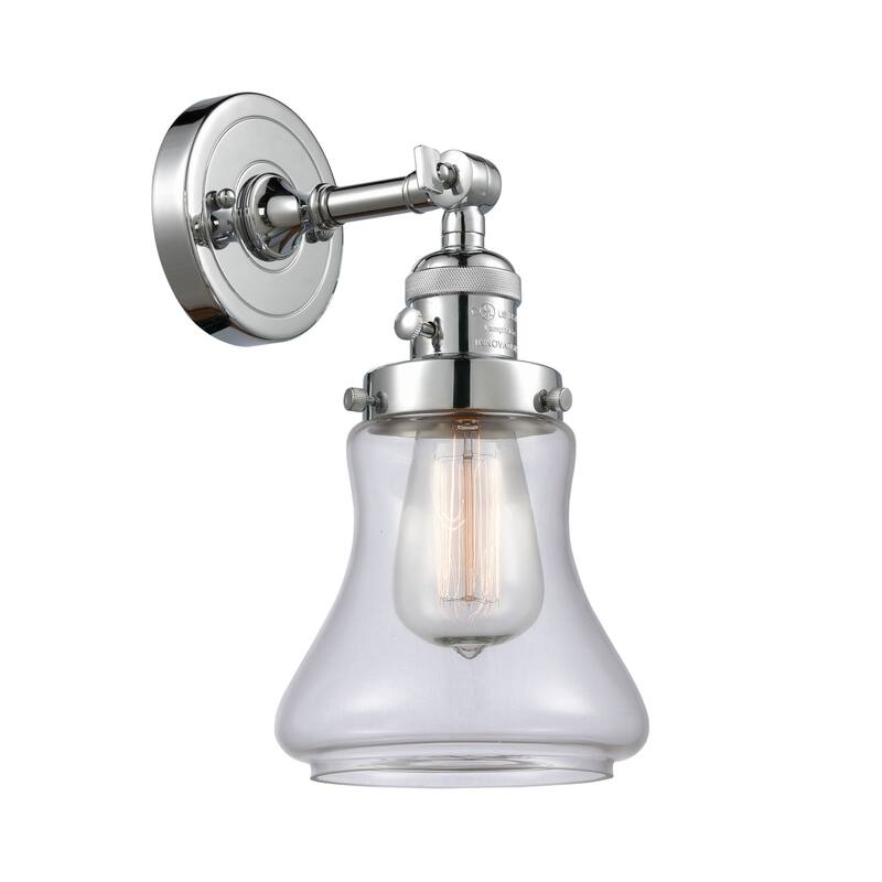 Innovations Lighting Bellmont Single Light 11" Tall Bathroom Sconce - - Polished Chrome / Clear