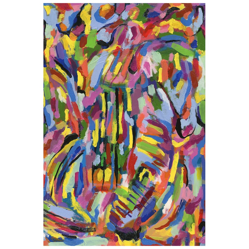 "Rules of the Rainbow II" Frameless Free Floating Tempered Glass Panel Graphic Wall Art