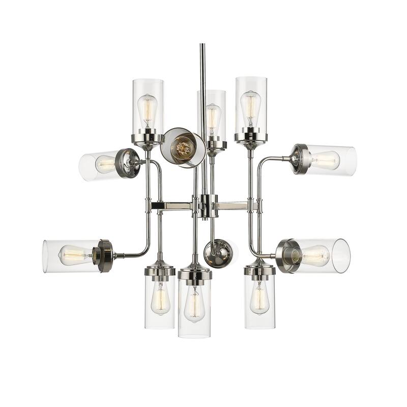 Z-Lite Calliope 60" Wide 12 Light Linear Chandelier - Polished Nickel