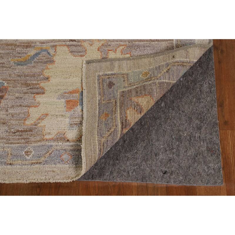 Hand Knotted Oriental 100% Wool Carpet Transitional All-Over Beige & Ivories Oushak Area Rug - 10' 0'' X 8' 2''