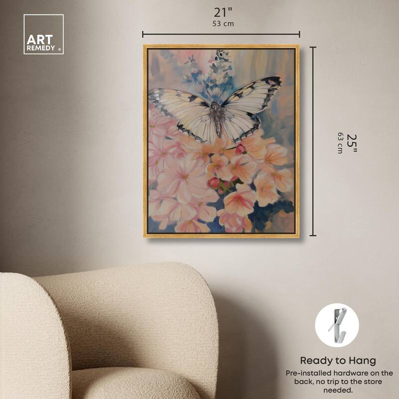 Moonstone Monarch Canvas by Art Remedy