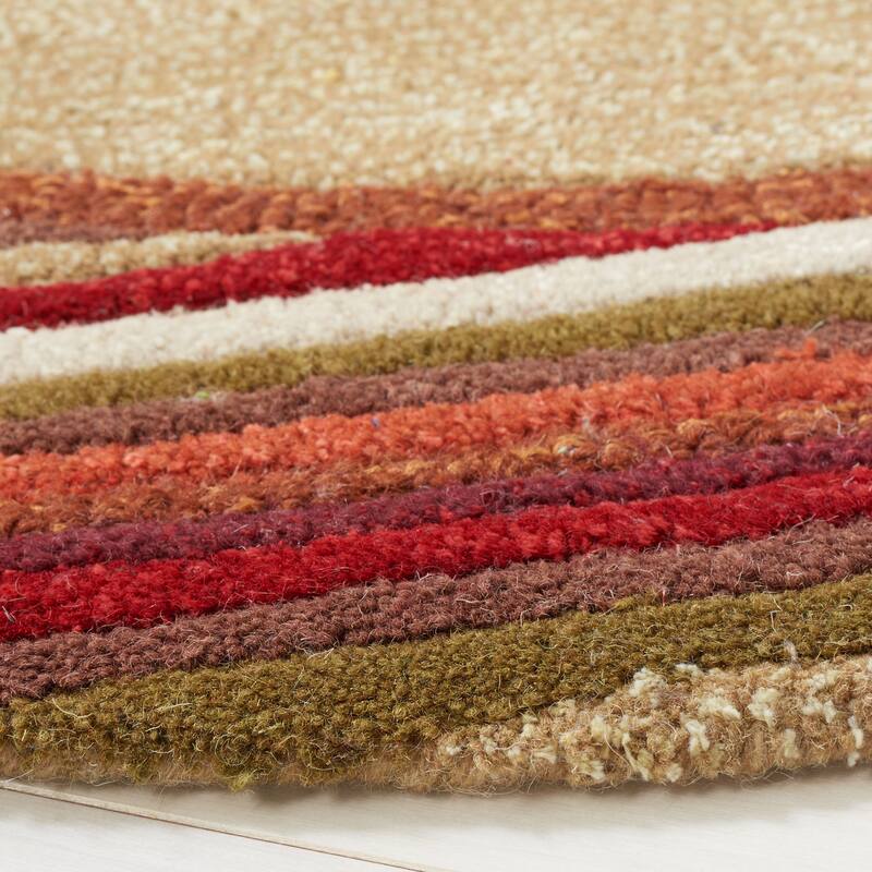 Martha Stewart by SAFAVIEH Striped Border Wool Rug