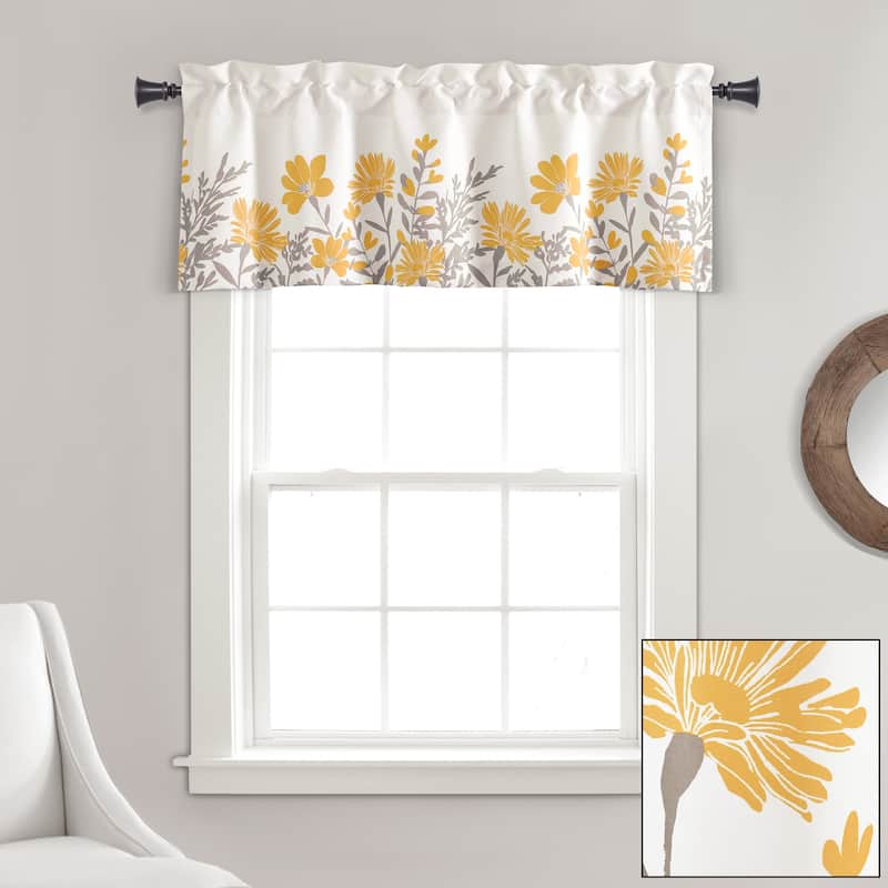 Lush Decor Aprile Light Filtering Valance - 18" x 52"