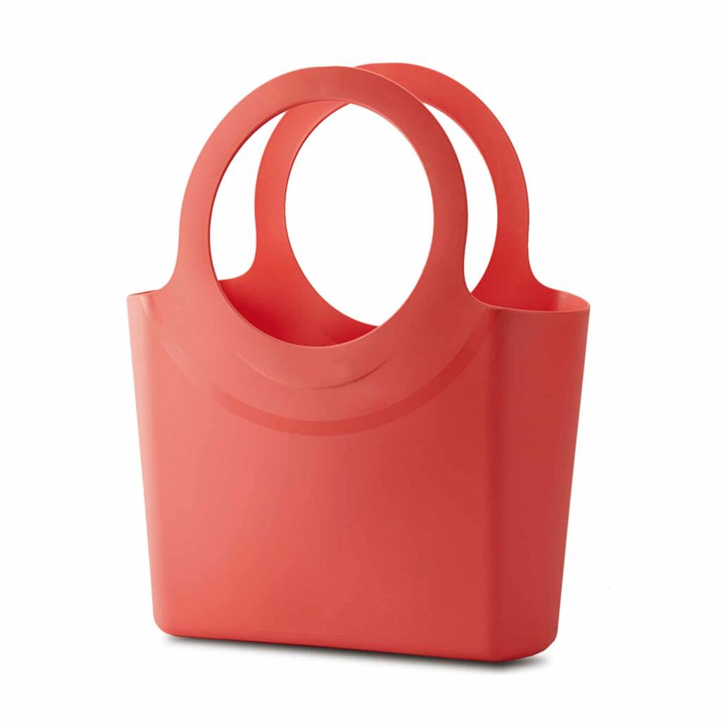 Gabrielle Multipurpose Bag Organizer, Washable Carry Bag for Beach, Groceries, Laundry - Made in Italy - Strawberry - Big