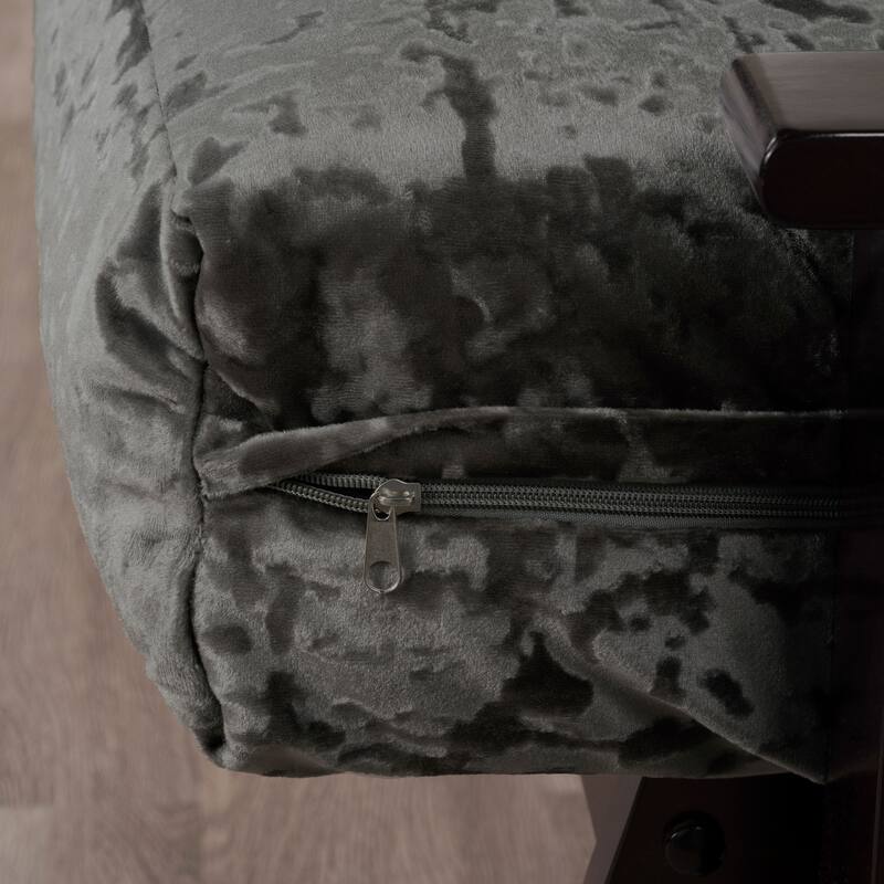 High Society Crushed-Velvet Full Size Futon Cover - N/A