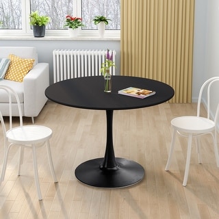 42.12"Modern Round Dining Table with Round MDF Table Top - Bed Bath ...