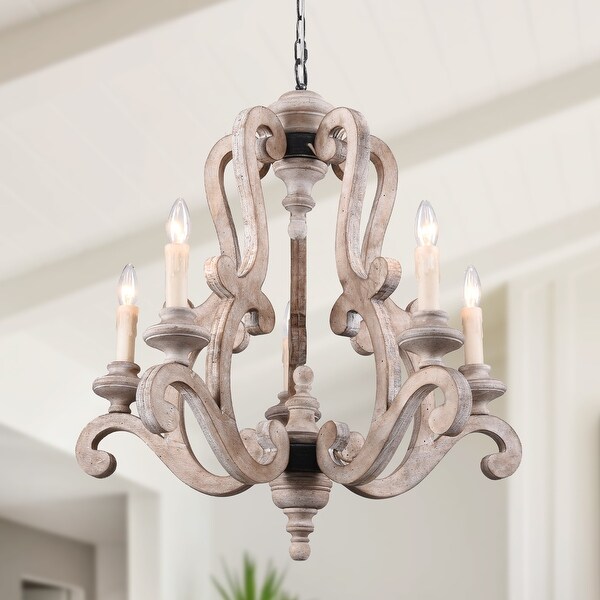 Antique white chandelier shabby chic store
