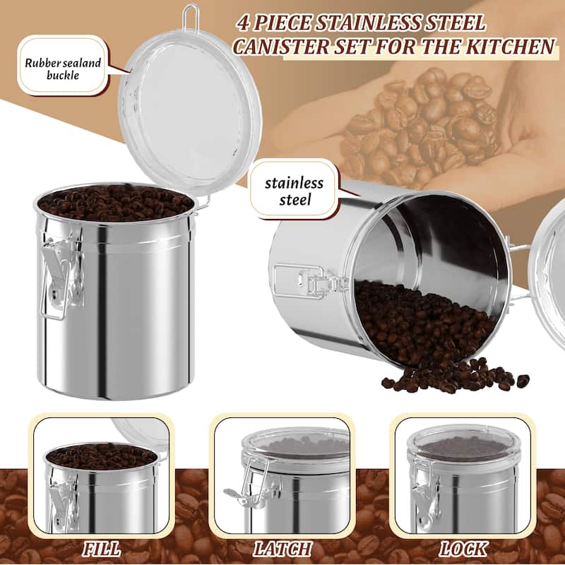 Innovaze Stainless Steel Containers Set of 4