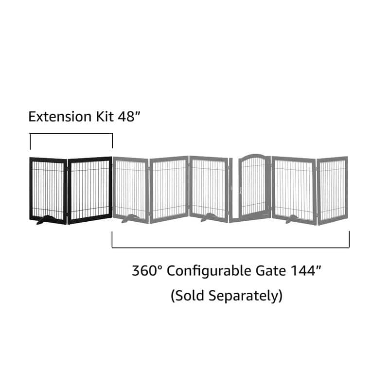 Unipaws Pet Playpen for Dogs, Freestanding 6 Panels Dog Gate