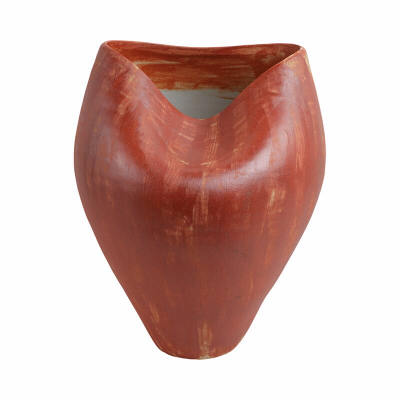 Porcelain Jenison Elegant Decorative Vase - Red