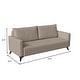 preview thumbnail 28 of 38, Inno 3-Seater Modern Leather Sofa Couch with Solid Wood Frame, Stainless Steel Legs and Detachable Back Cushions