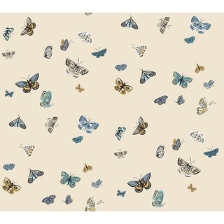 Butterfly House Linen Peel and Stick Wallpaper