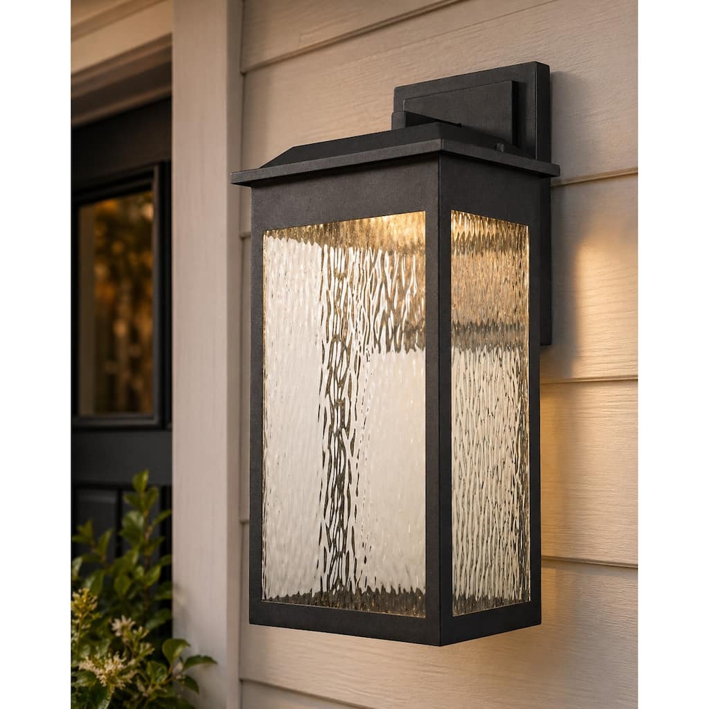 Newcastle Outdoor Wall Sconce in Textured Matte Black