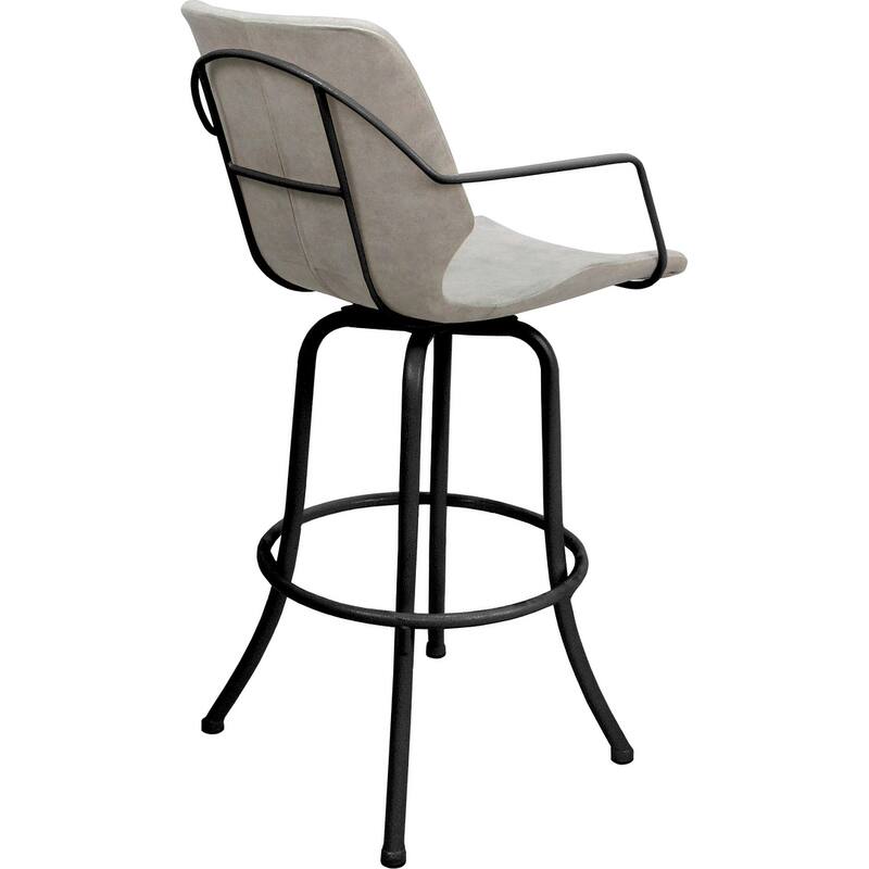 Asheville Swivel Counter 26", 30" or Extra Tall 34" Metal Bar Stool