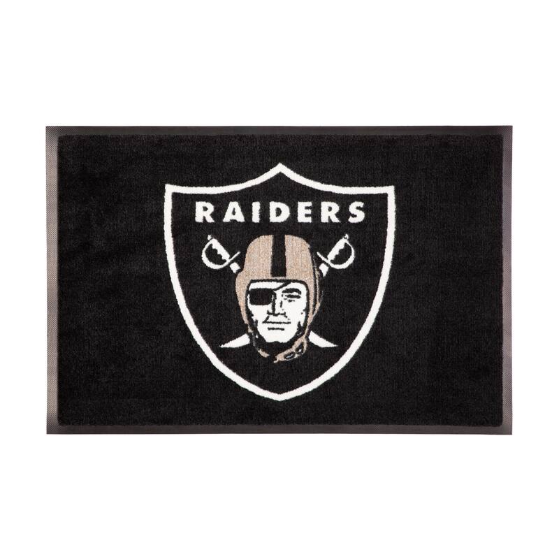 Nylon Indoor/Outdoor Entryway Door Mat, Las Vegas Raiders