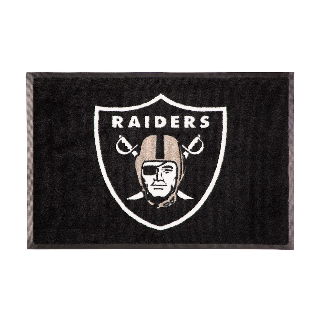 Nylon Indoor/Outdoor Entryway Door Mat, Las Vegas Raiders