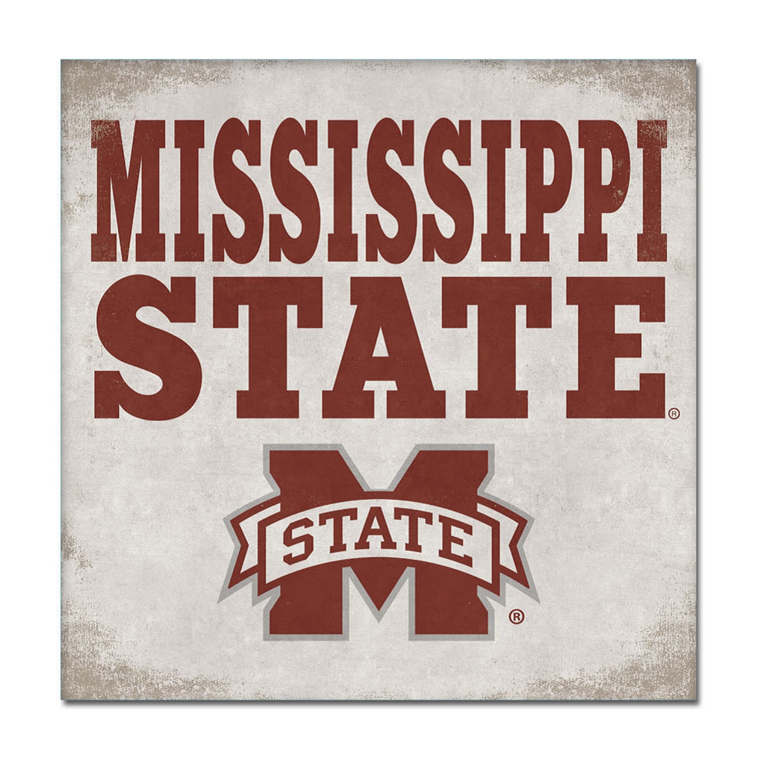 Shop Mississippi State University Canvas Wall Art Overstock