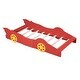 preview thumbnail 4 of 10, Twin Size Race Car Bed with Safety Rails and Sturdy Slats - Fun for Kids