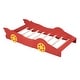 preview thumbnail 4 of 10, Twin Size Race Car-Themed Platform Bed with Functional Wheels and Safety Rails for Kids' Bedrooms