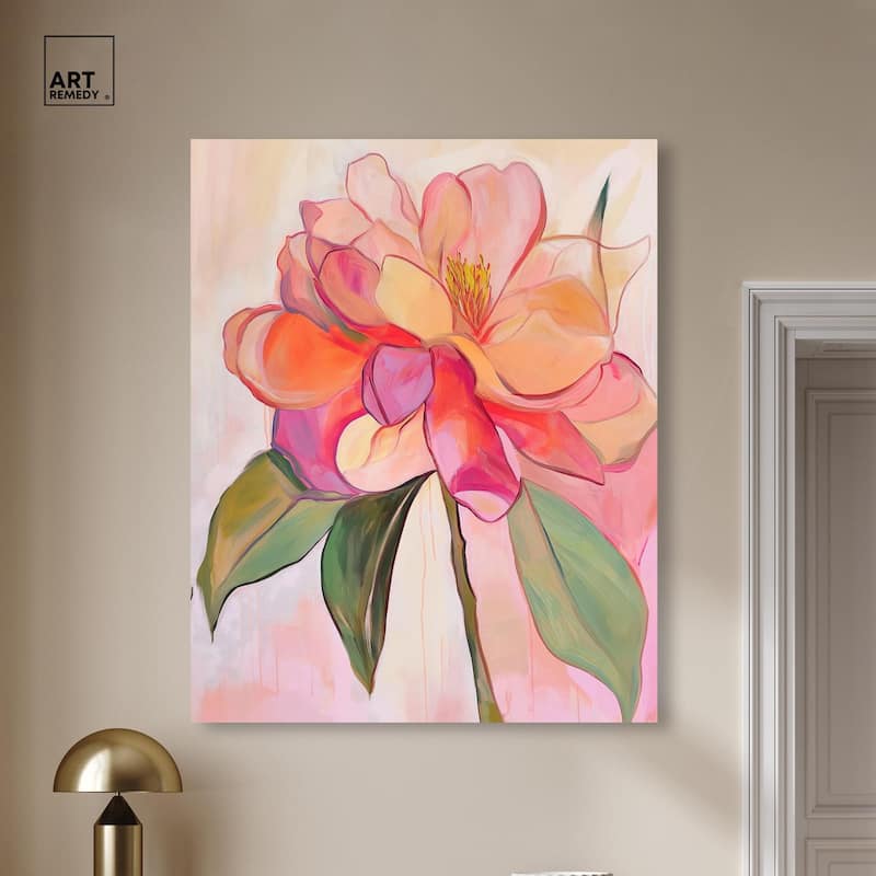 Softly Unfurling II Canvas by Art Remedy, Gallery Wrapped