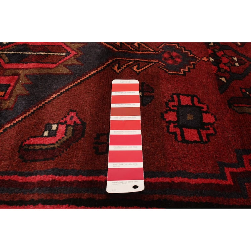 ECARPETGALLERY Hand-knotted Andelz Red Wool Rug - 4'3 x 6'11