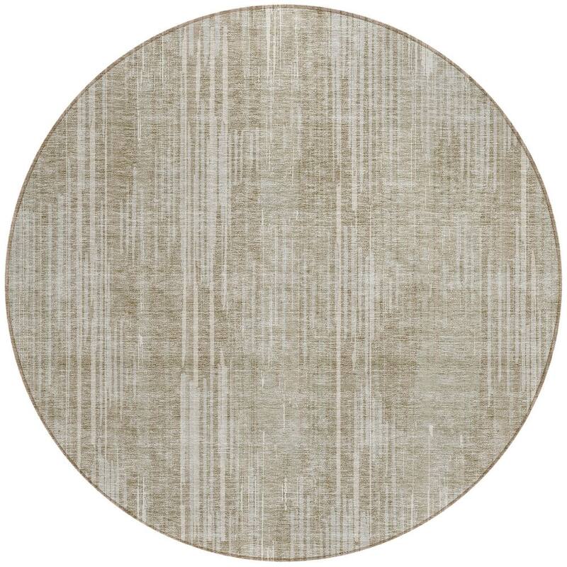 HomeRoots Striped Transitional Rectangle Outdoor Rug