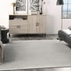 preview thumbnail 156 of 183, Nourison Essentials Solid Contemporary Indoor/ Outdoor Area Rug 5' Square - Silver Grey