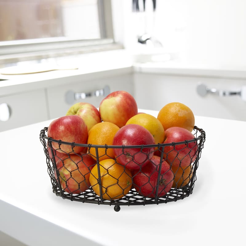 Gourmet Basics by Mikasa Farmers Market Fruit Storage Basket - 11" x 4.3"
