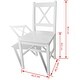 preview thumbnail 5 of 3, vidaXL Dining Chairs 6 pcs White Pinewood