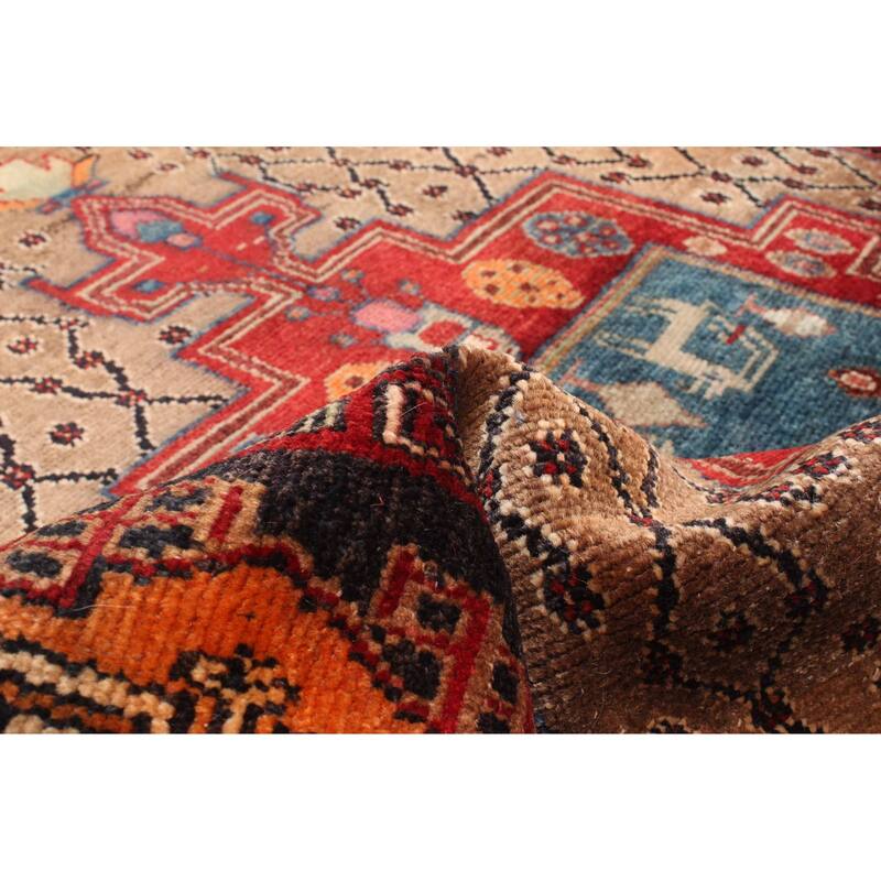 ECARPETGALLERY Hand-knotted Anatolian Vintage Brown Wool Rug - 4'0 x 8'4