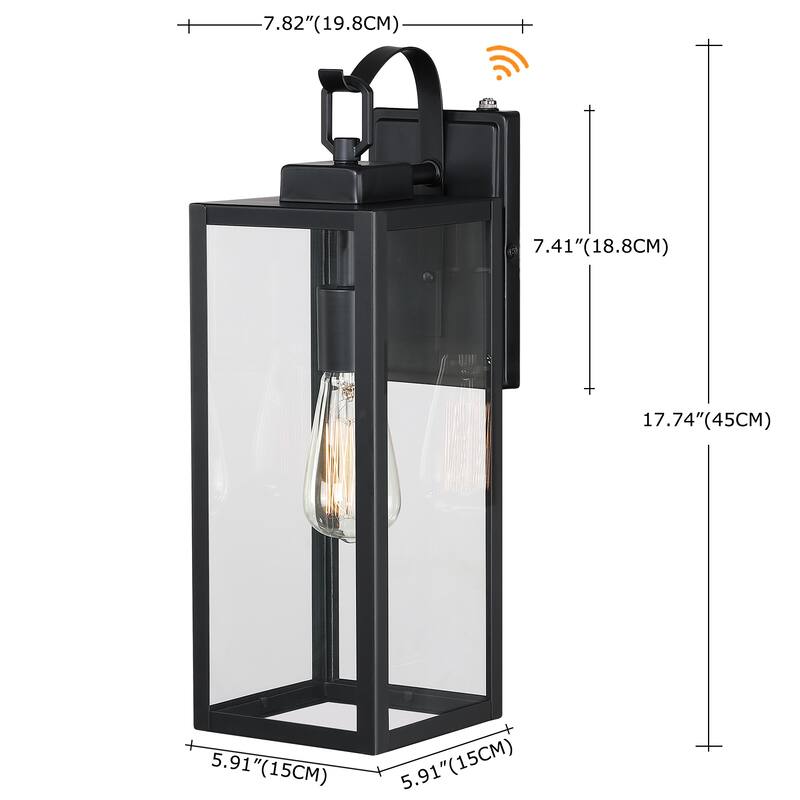 Dusk to Dawn Waterproof Wall Sconce Light Fixture for Porch