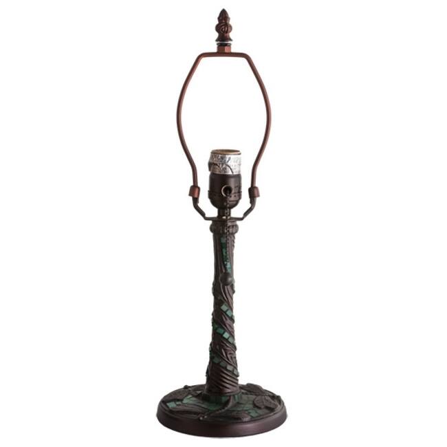 Meyda Tiffany 17233 Twisted Fly 9" Tall Lamp Base - Mahogany Bronze
