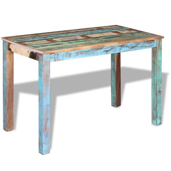 Shop vidaXL Dining Table Solid Reclaimed Wood Dining Room ...