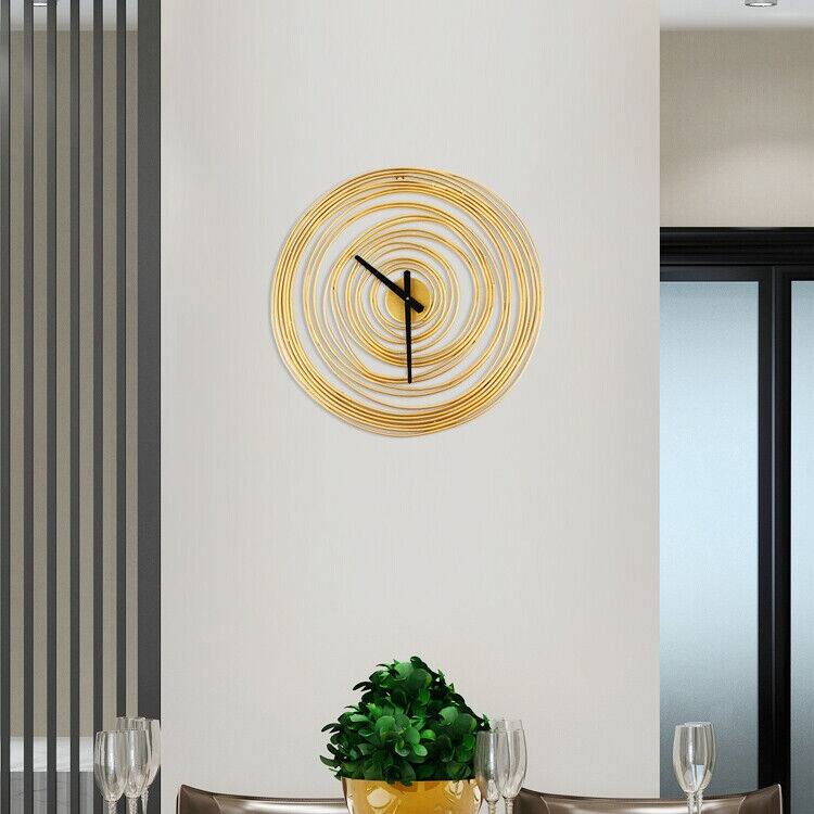 Round Decorative Wall Clock Tree Rings Theme Modern Wall Clock - 19.29 x 19.29inches