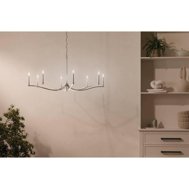 Kichler 52697 Malene 8 Light 52" Wide Taper Candle Style Chandelier
