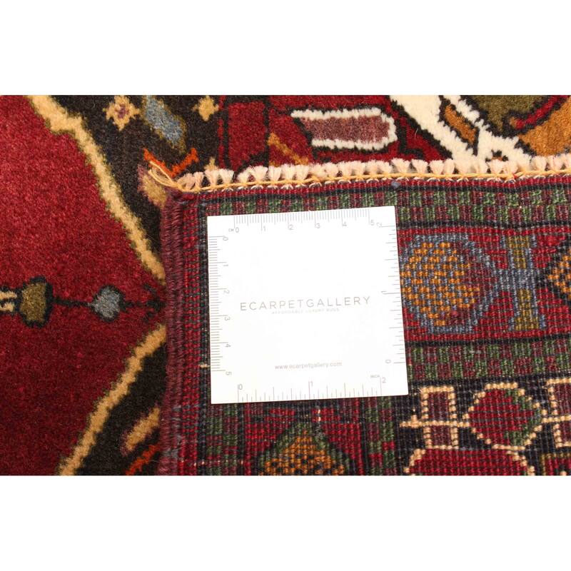 ECARPETGALLERY Hand-knotted Teimani Dark Red Wool Rug - 2'7 x 3'7
