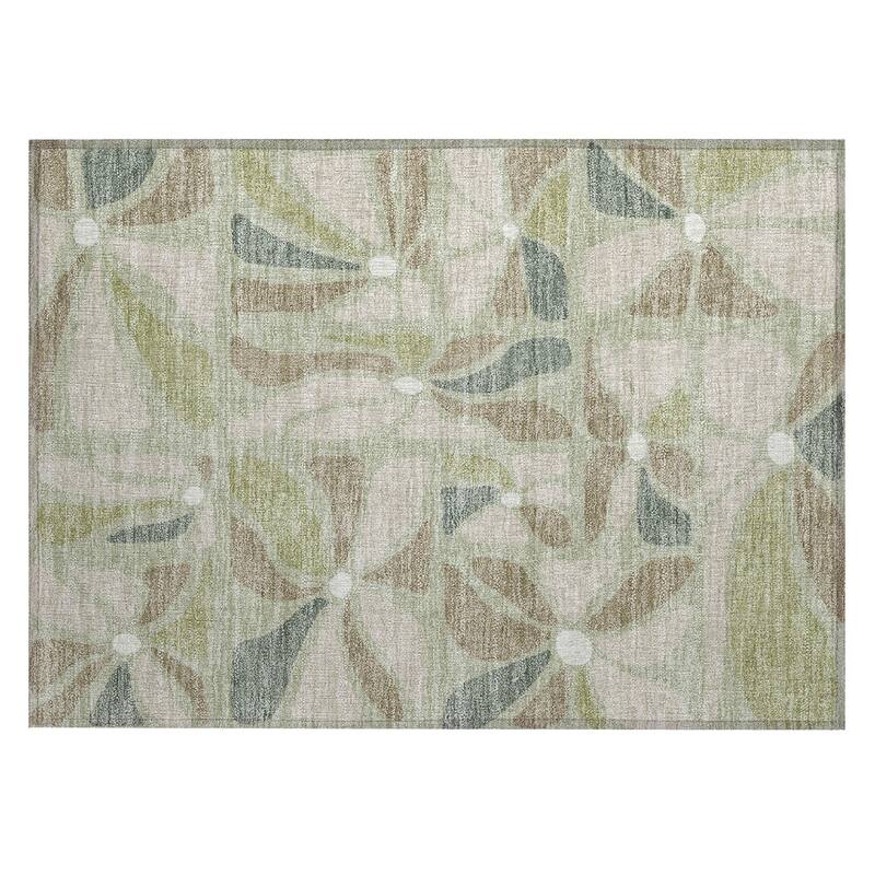 Machine Washable Indoor/ Outdoor Modern Gilcrest Chantille Rug