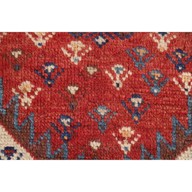 Traditional Bakhtiari Persian Vintage Area Rug Handmade Wool Carpet - 4'11"x 10'1"