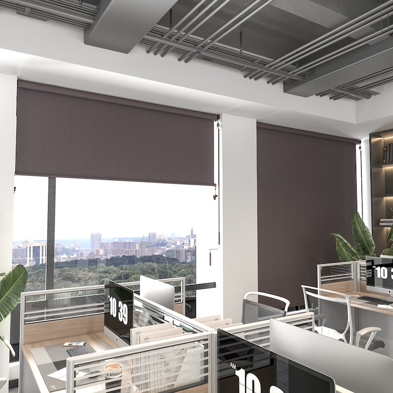 6'W X 6'H Outdoor Roller Shade with 95% UV Protection